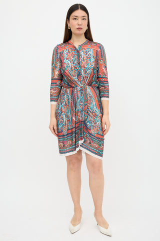 Isabel Marant Knit Draped Paisley Dress