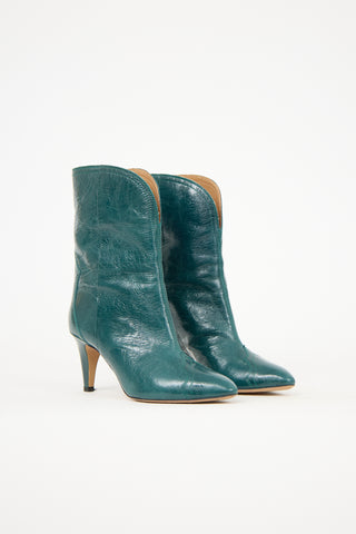 Isabel Marant Crinkled Leather Dytho Boot