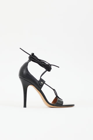 Isabel Marant Leather Anya Wraparound Sandal