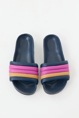 Isabel Marant Leather Hellea Padded Slide