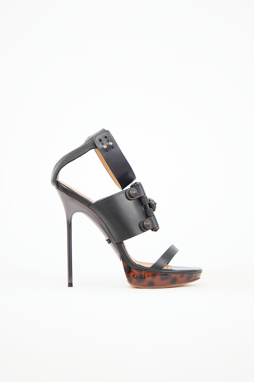 Lanvin SS 2011 Leather Platform Sandal