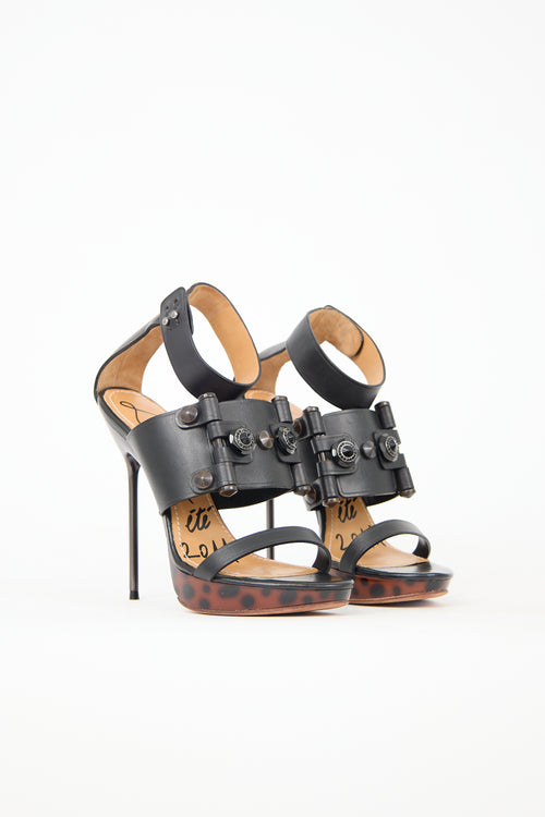 Lanvin SS 2011 Leather Platform Sandal