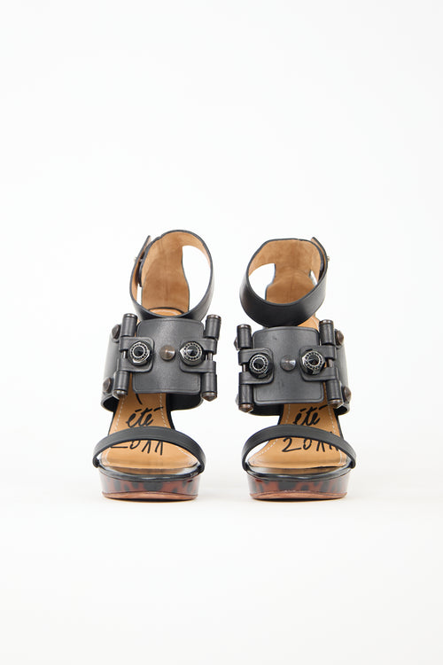 Lanvin SS 2011 Leather Platform Sandal