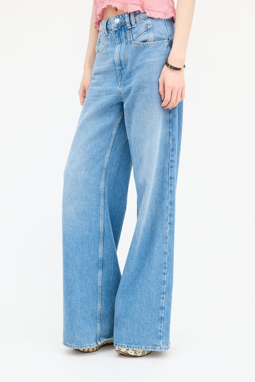 Isabel Marant Lemony Wide Leg Jeans