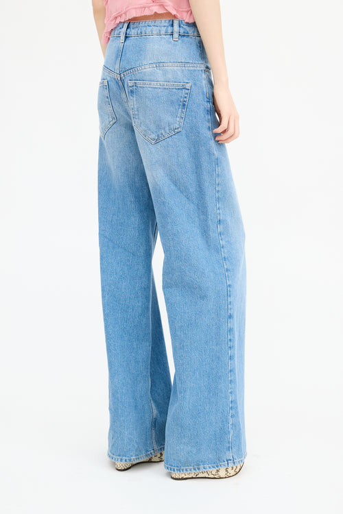 Isabel Marant Lemony Wide Leg Jeans