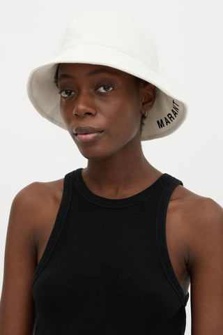 Isabel Marant Loiena Logo Bucket Hat