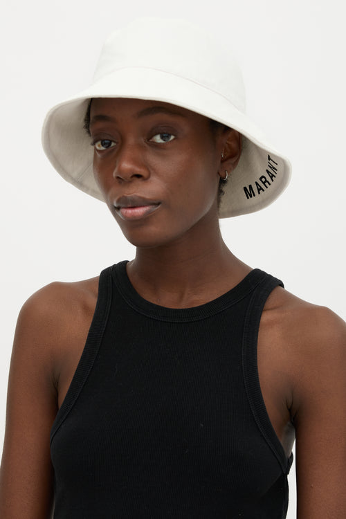 Isabel Marant Loiena Logo Bucket Hat