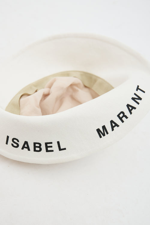 Isabel Marant Loiena Logo Bucket Hat