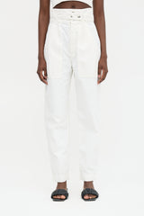Isabel Marant Mesh Panel Tapered Trouser