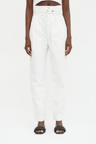 Isabel Marant Mesh Panel Tapered Trouser
