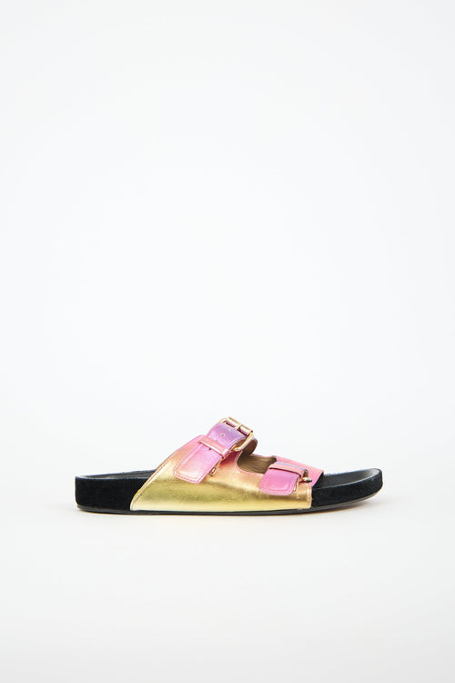 Isabel Marant Leather Lennyo Slide