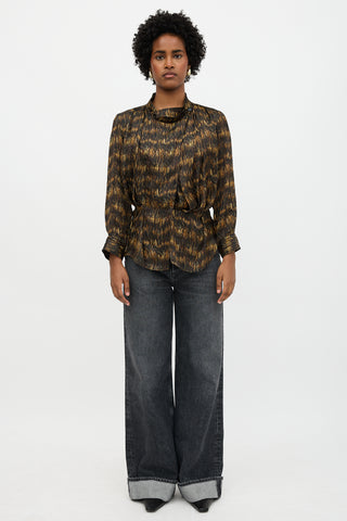 Isabel Marant Satin Printed Blouse