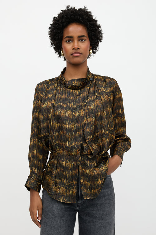 Isabel Marant Satin Printed Blouse
