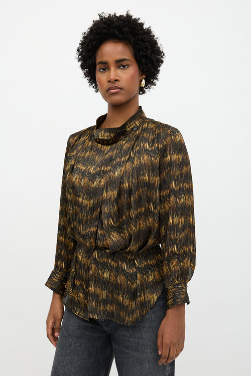 Isabel Marant Satin Printed Blouse