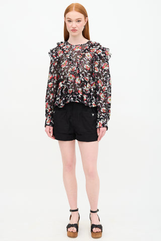 Isabel Marant Sheer Floral Blouse
