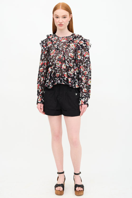 Isabel Marant Sheer Floral Blouse