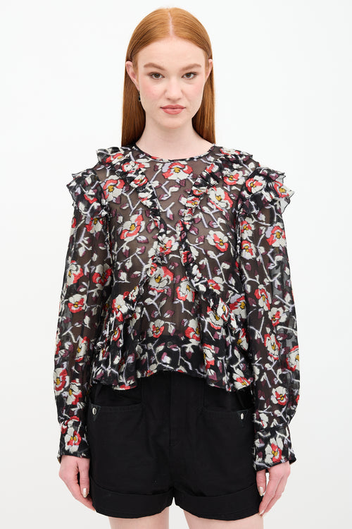 Isabel Marant Sheer Floral Blouse