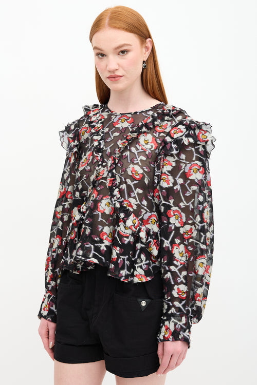 Isabel Marant Sheer Floral Blouse
