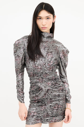 Isabel Marant Silk Metallic Pandor Dress