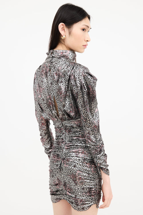 Isabel Marant Silk Metallic Pandor Dress