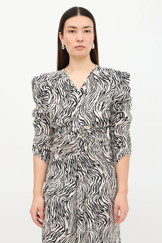 Isabel Marant Silk Printed Albi Dress