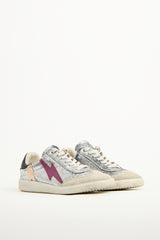 Isabel Marant Silver & Multi Leather Lightning Sneaker