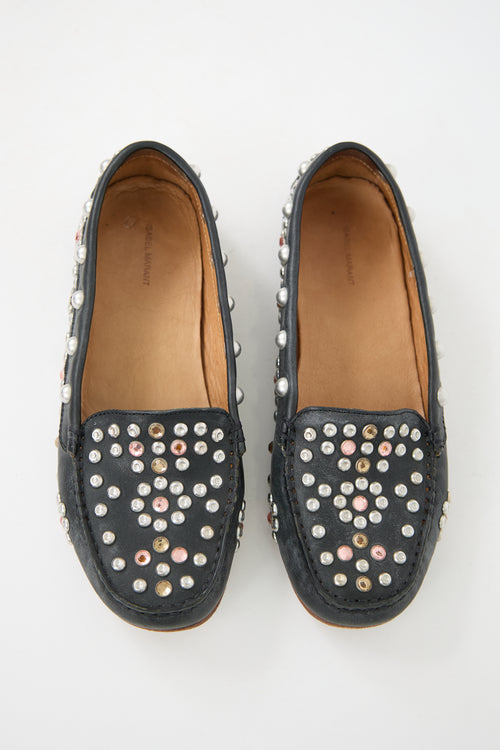 Isabel Marant Leather Studded Loafer
