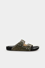 Isabel Marant Suede Lennyo Grommet Sandal