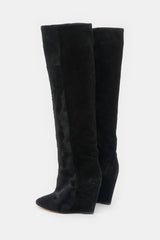 Isabel Marant Suede & Hair Shiela Knee Boot
