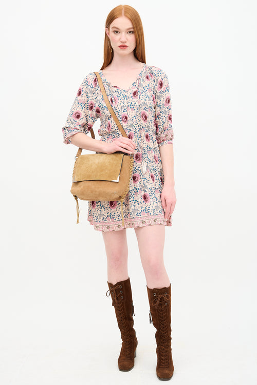 Isabel Marant Suede Kleny Whipstitch Bag