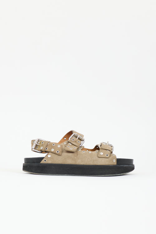 Isabel Marant Suede Studded Ophie Sandal
