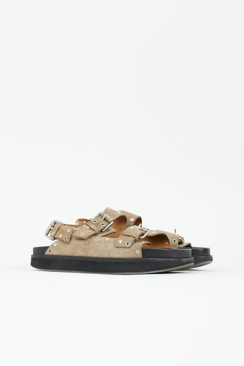 Isabel Marant Suede Studded Ophie Sandal
