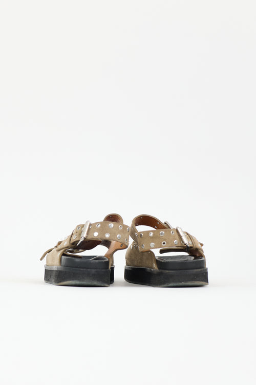 Isabel Marant Suede Studded Ophie Sandal