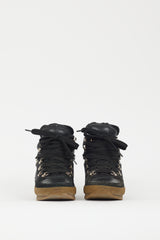 Isabel Marant Étoile Black & Brown Brent Hiking Boot