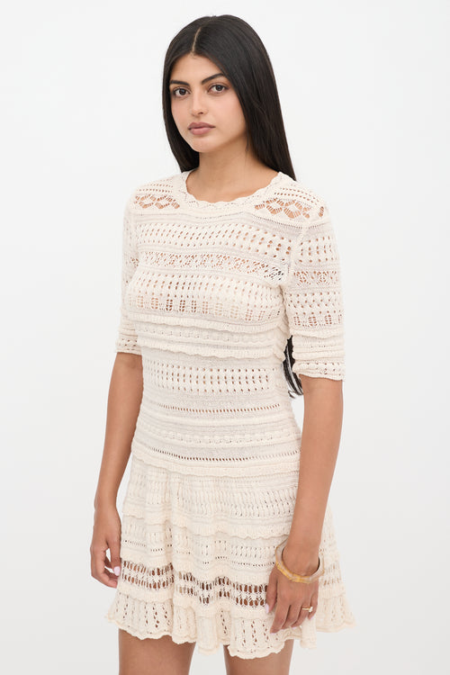 Isabel Marant Étoile Crochet Fauve Dress