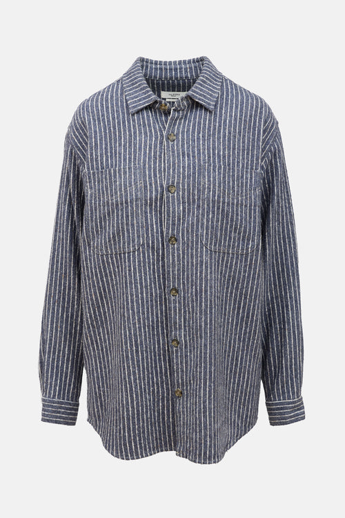 Isabel Marant Étoile Flannel Pinstripe Shirt