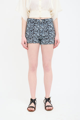Isabel Marant Étoile Floral Embroidered Eyelet Shorts