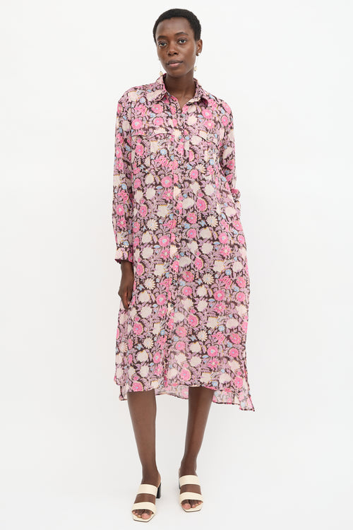 Isabel Marant Étoile Floral Eliane Shirt Dress