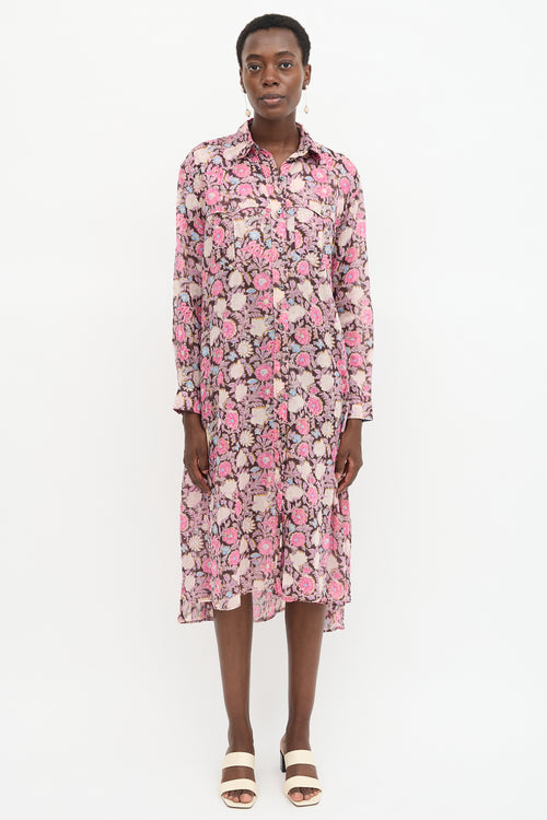 Isabel Marant Étoile Floral Eliane Shirt Dress