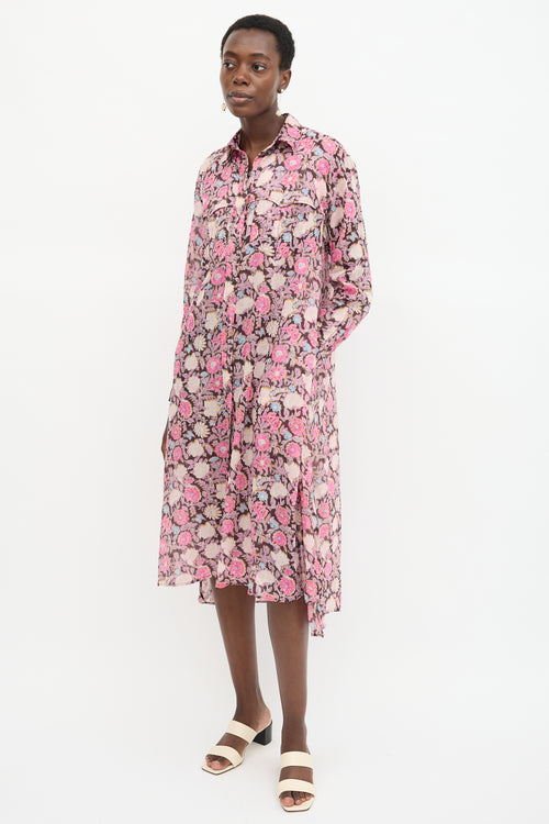 Isabel Marant Étoile Floral Eliane Shirt Dress
