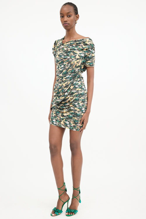 Isabel Marant Étoile Jersey Printed Drape Dress