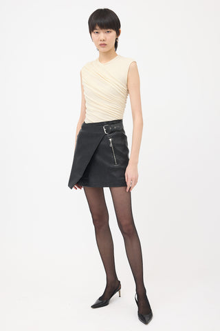 Isabel Marant Étoile Leather Kakili Wrap Skirt