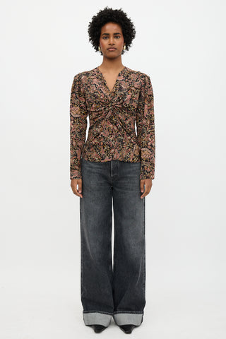 Isabel Marant Étoile Paisley Zekia Twist Top