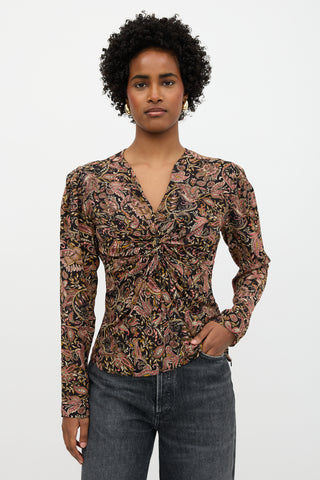 Isabel Marant Étoile Paisley Zekia Twist Top