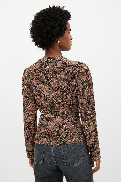 Isabel Marant Étoile Paisley Zekia Twist Top
