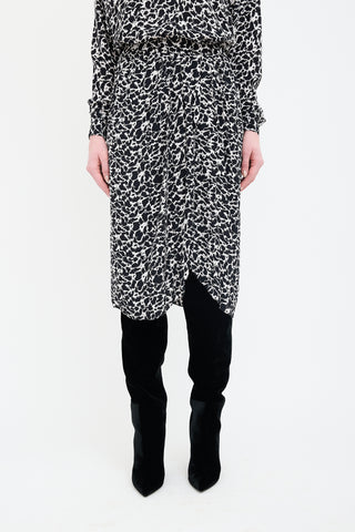 Isabel Marant Étoile Printed High Low Skirt