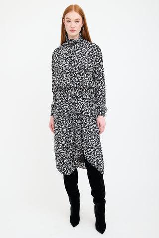 Isabel Marant Étoile Printed Mock Neck Blouse