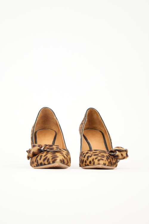Isabel Marant Étoile Printed Hair Poppy Pump