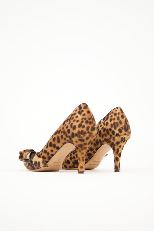 Isabel Marant Étoile Printed Hair Poppy Pump