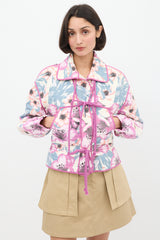 Isabel Marant Étoile Purple & Multicolour Floral Haines Quilted Jacket